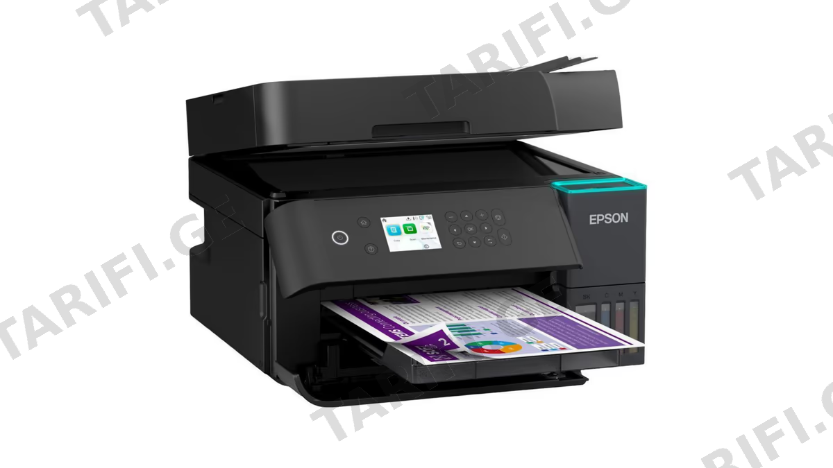 პრინტერი Epson C11CL43405 EcoTank L6370, MFP, A4, USB, LAN, WIFI, Color Printer, Black