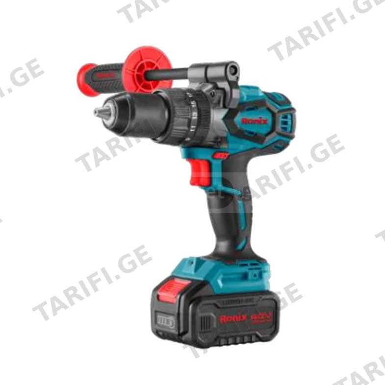 უნახშირო დარტყმითი სახრახნისი Ronix-8905-40V, 150 Nm