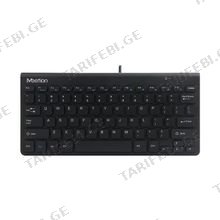 MeeTion K400 USB Wired mini keyboard Black კლავიატურა შავი
