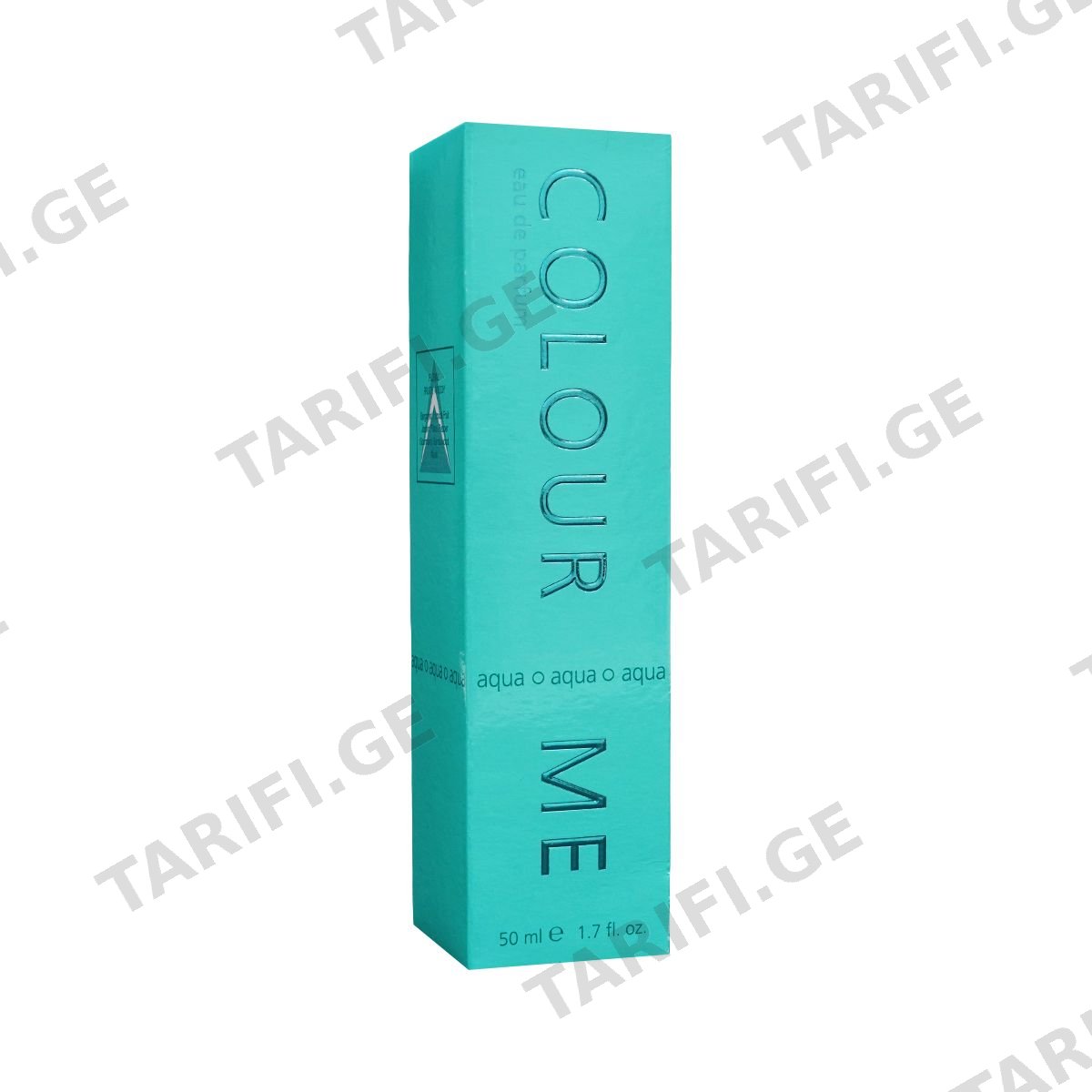 პარფიუმი COLOUR ME Aqua 50 მლ 2198 მილტონი - Milton