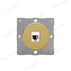 როზეტი Varilight PC RJ45 cat6 თითბერი მქრქალი