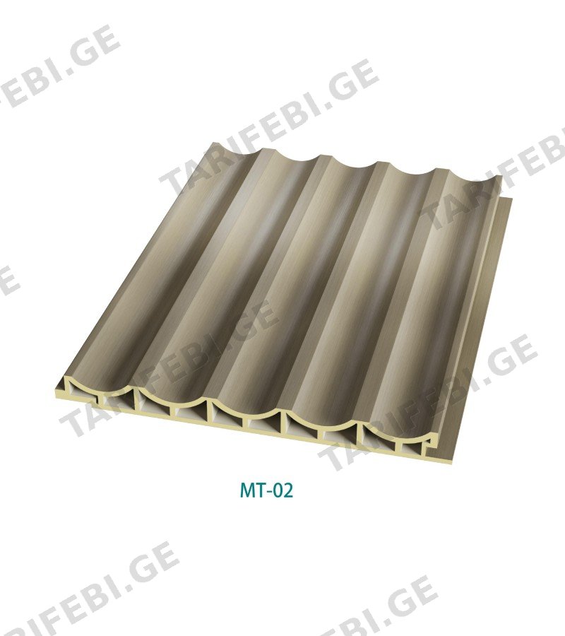 დეკორატიული პანელი 150 WAVE PVC 12*150*2900 MT-02