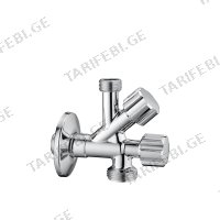 (1/2"x1/2"x3/4") ორმაგი ვენტილი მოკლე VA-ALBERTONI
