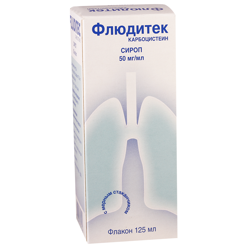 ფლუდიტეკი 5% 125მლ სიროფი