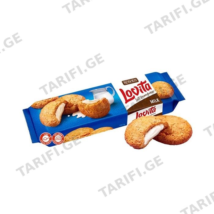როშენი ორცხობილა ლოვიტა რძიანი კრემით 127 გრ 1ც