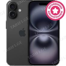 Apple iPhone 16 128 GB Black (შეფასება A)