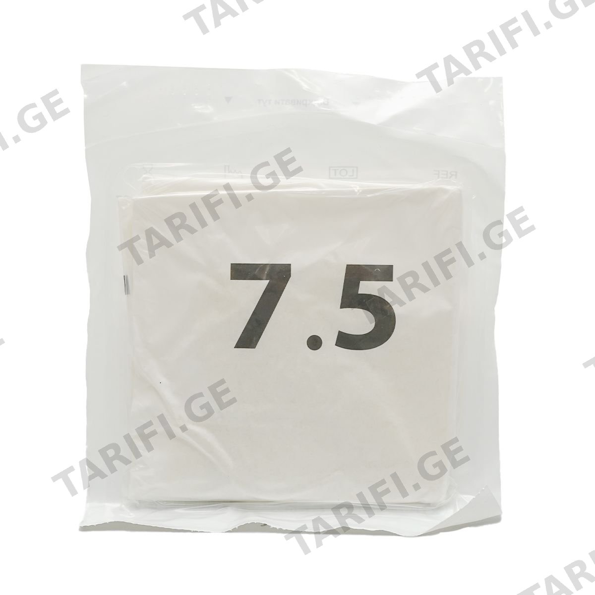 ქირურგიული სტერილური ხელთათმანი პუდრით N7.5