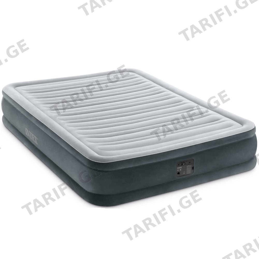 გასაბერი ლეიბი ელ.ტუმბოთი Intex Dura-Beam 67768ND 191x137x33სმ