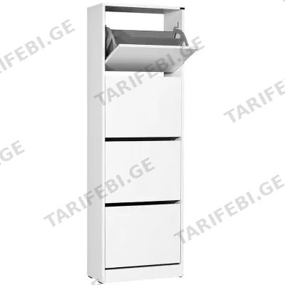 ფეხსაცმლის კარადა ADORE SHC-340-BB-1 (157 სმ) WHITE