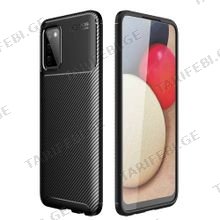 კარბონის ქეისი Samsung Galaxy A02S Focus Carbon Case - შავი