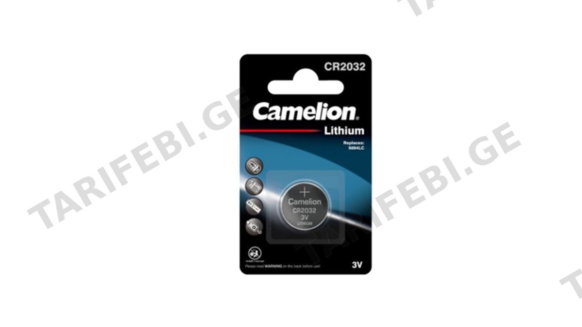 Camelion CR2032 ელემენტი (1ცალი) (2763)