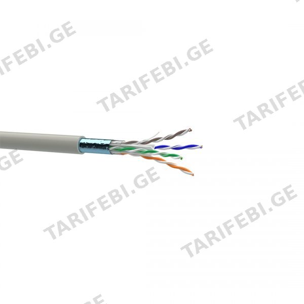 ქსელის კაბელი CAT 6 F/UTP 4x2x23 AWG-CU PVC DATA/LAN CABLE/11457