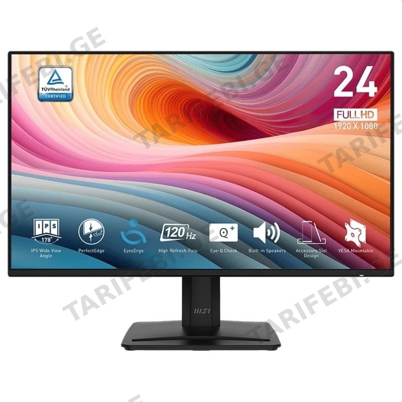 მონიტორი ბიზნესისთვის MSI PRO MP242A-E2 23.8" FHD 120HZ