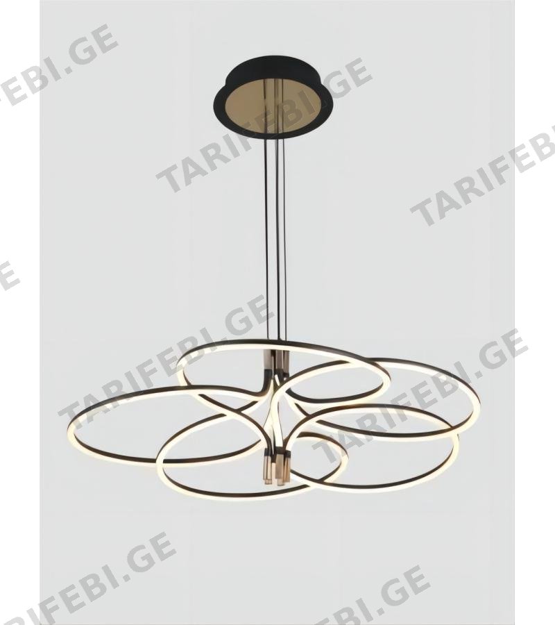 ჭაღი LED GZCG-5666/5 135W ფერი: french gold (4000K)