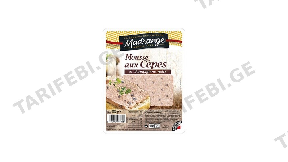 MADRANGE სოკოს მუსი 180გრ