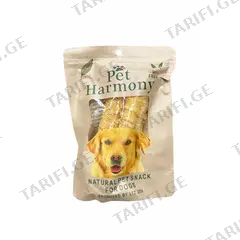 ძაღლის სასუსნავი Pet Harmony საქონლის დაპრესილი ტყავი ქათმის ხორცით 2 ც