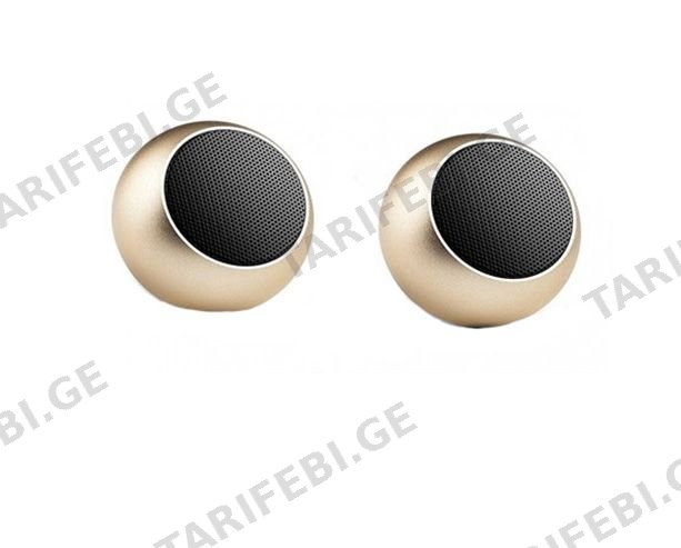 ბლუთუზ დინამიკი K1 PORTABLE BLUETOOTH SPEAKERS GOLD