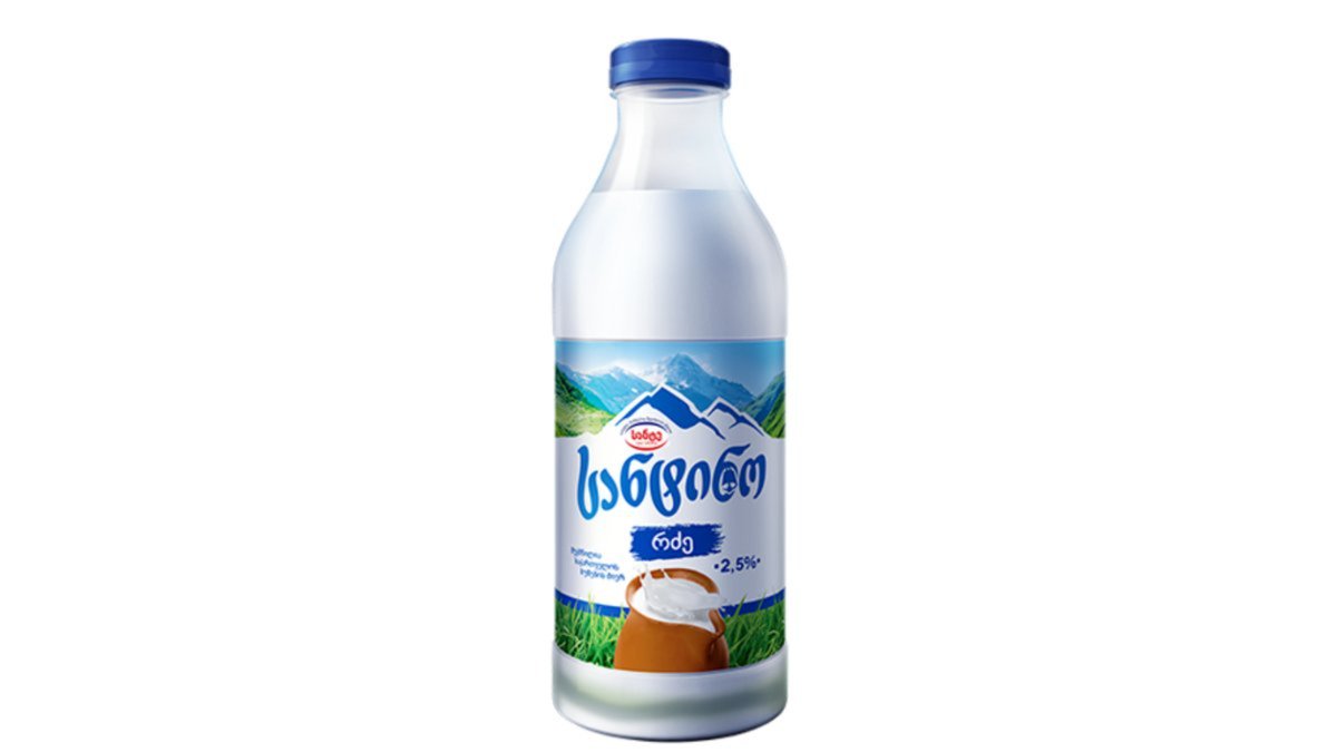 სანტინო რძე 2.5% 450 გ.