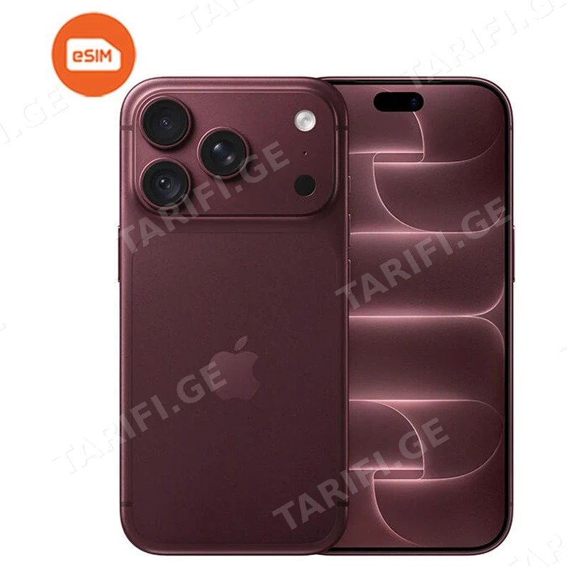 მობილური ტელეფონი APPLE IPHONE 18 PRO E-SIM ONLY 1TB BURGUNDY