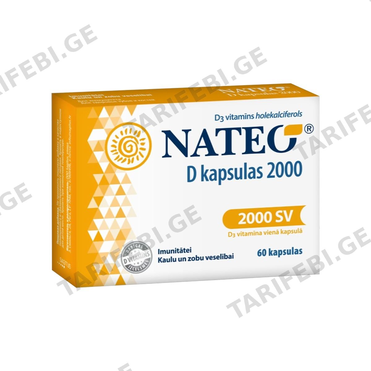 ნატეო D 2000სე - Nateo D 2000I.U. 60 კაფსულა