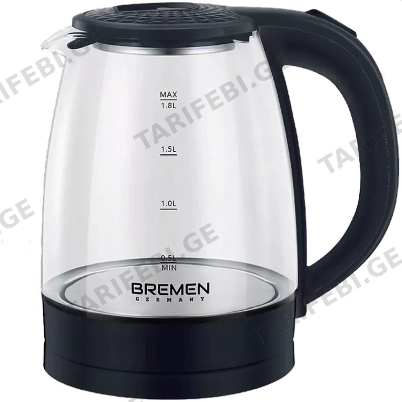 ელექტრო ჩაიდანი BREMEN BR9008 (1.8L)
