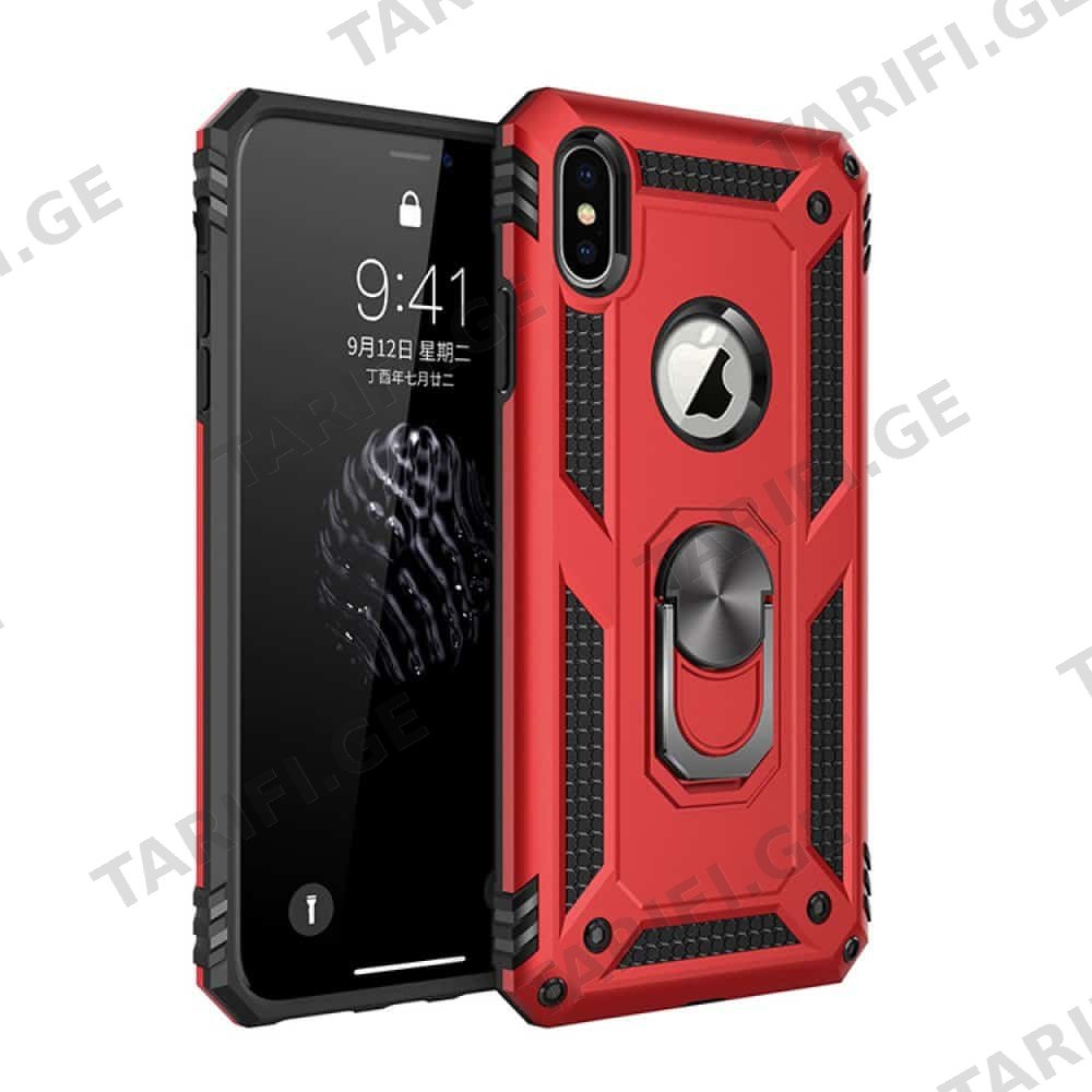 iPhone XS Sofia Ring Case სილიკონის ქეისი ბეჭდით