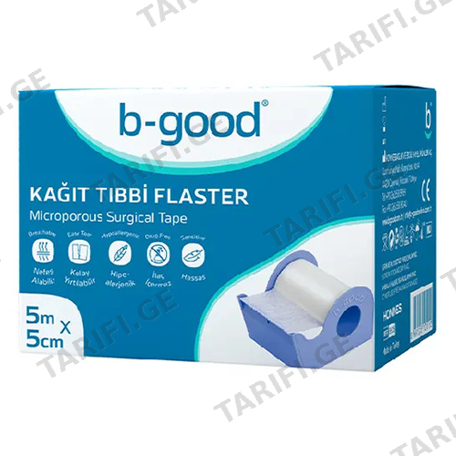 ლეიკოპლასტირი B-good 5სმX500სმ micropore #1