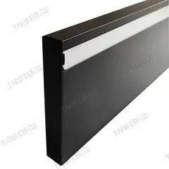 პლინტუსი ალუმინის Profil Center LED Best Deal 4/78 2500x78x12 მმ შავი