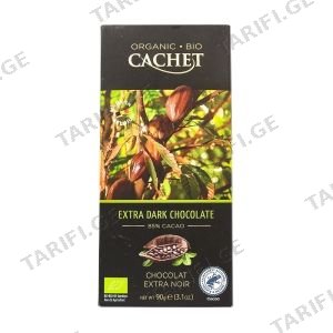 Kim's Chocolates Cachet ორგანული მუქი შოკოლადი, 12x90გ