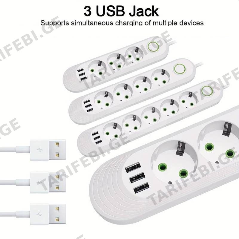 დამაგრძელებელი Usb პორტებით