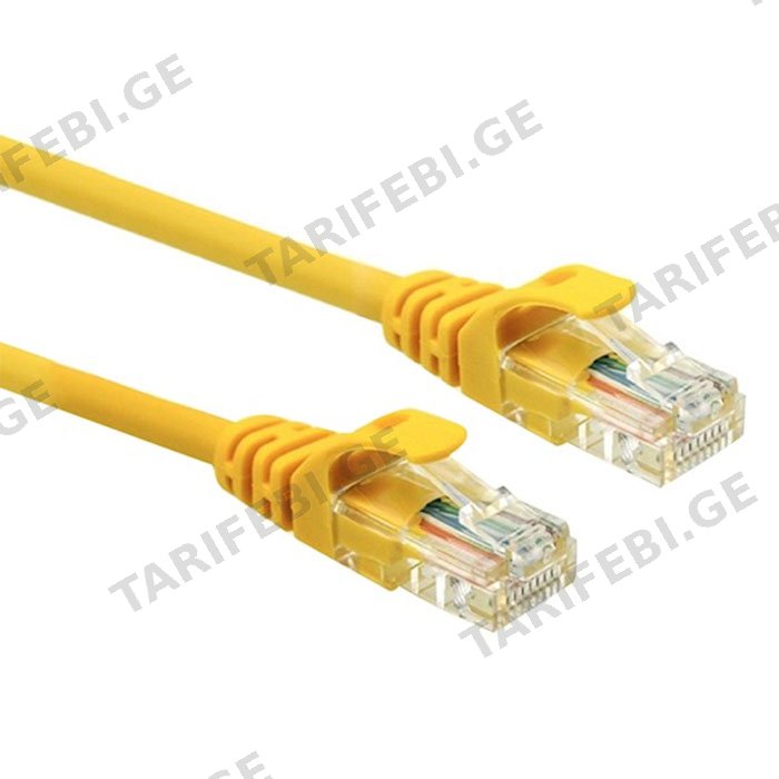 LAN კაბელი UGREEN (11232) CAT 5e UTP LAN CABLE 3M (YELLOW)
