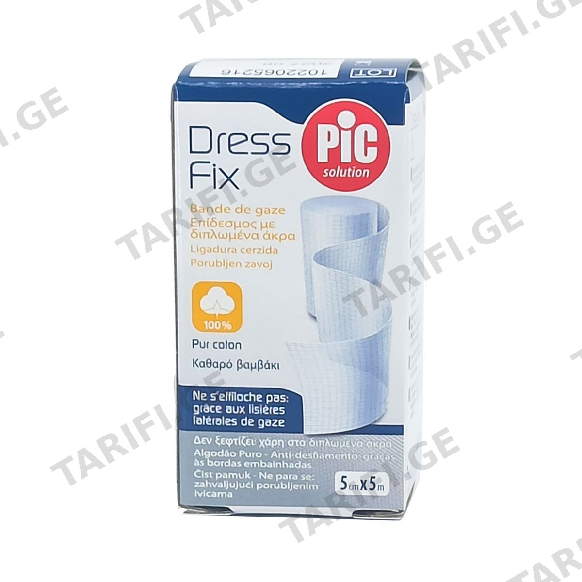 Pic - პიკი ბინტი DRESS FIX 5სმx5მ კოლოფში