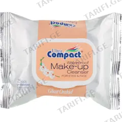 სველი ხელსახოცები Compact 25 ცალი მაკიაჯის მოსაშორებელი
