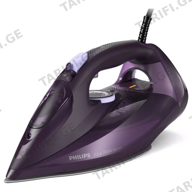 ორთქლის უთო PHILIPS DST7051/36 STEAMGLIDE ELITE ძირით 2800W მუქი იისფერი (Dark Purple)