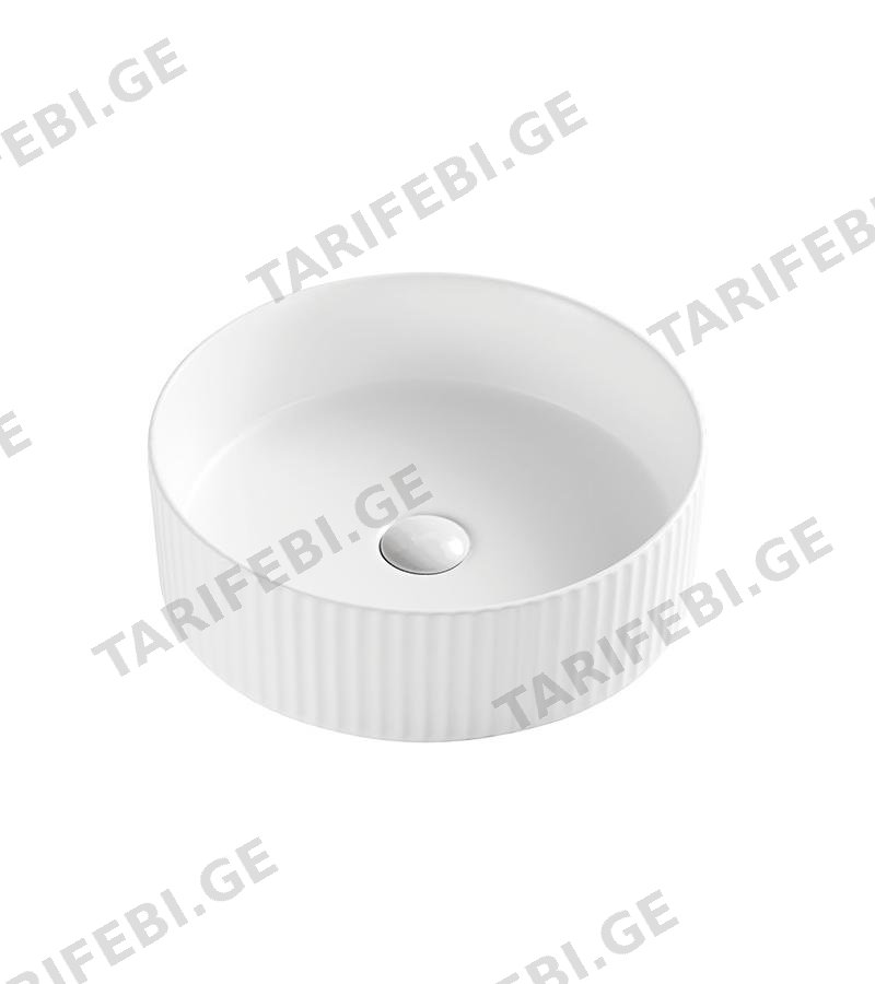 ხელსაბანი LT-3283 თეთრი მრგვალი 40x40x12 LETOP