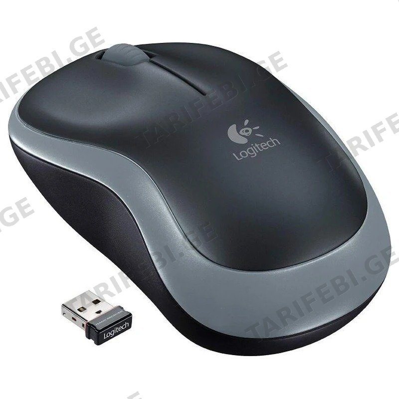 უკაბელო მაუსი LOGITECH M185 ნაცრისფერი