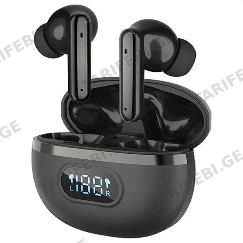 უსადენო ყურსასმენი DIBET PRO ANC LCD BLACK