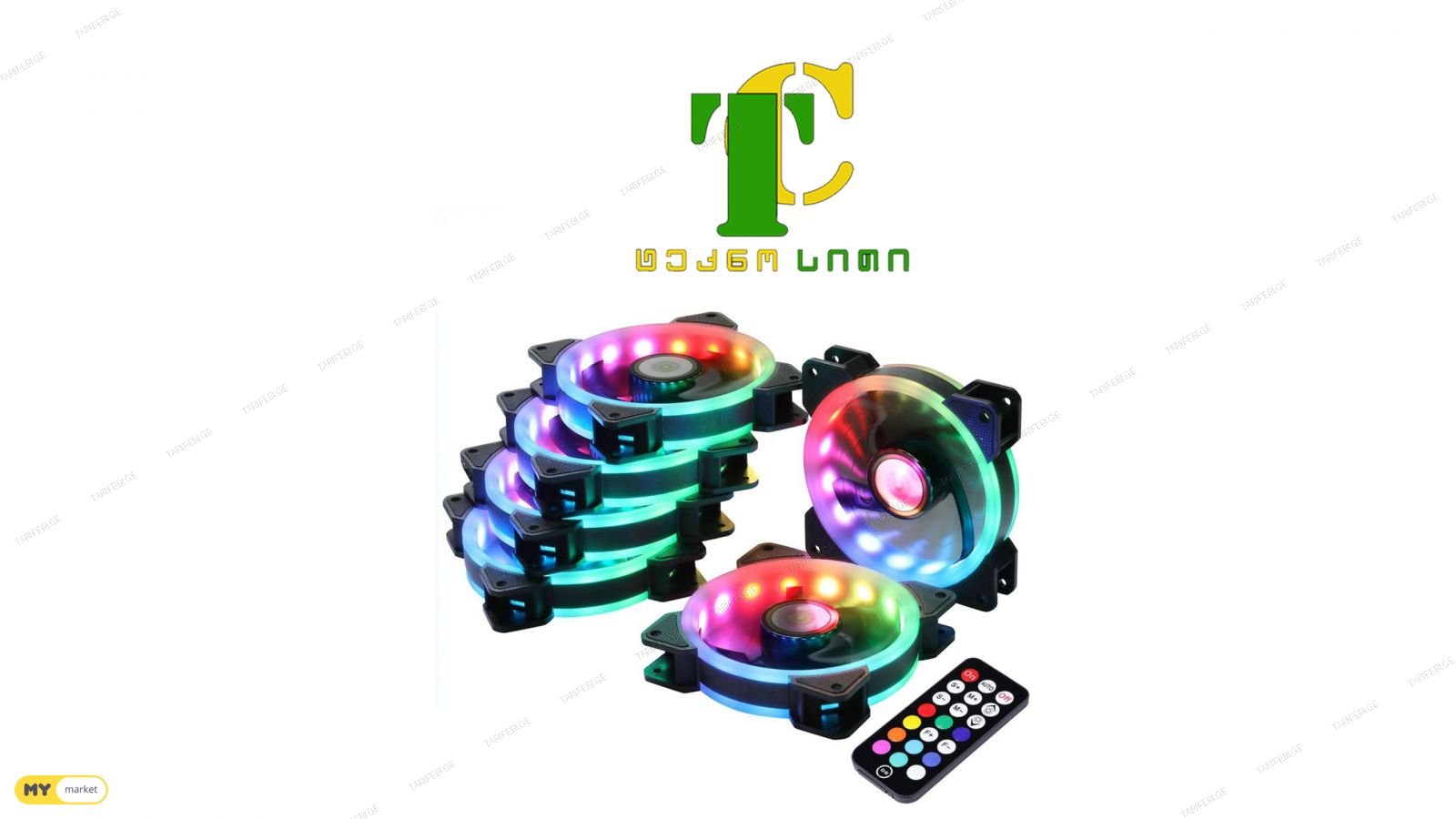 EVESKY case  4 x RGB  fan 120mm + remote control