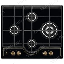 Electrolux GPE363RBK გაზის ჩასაშენებელი ქურის ზედაპირი