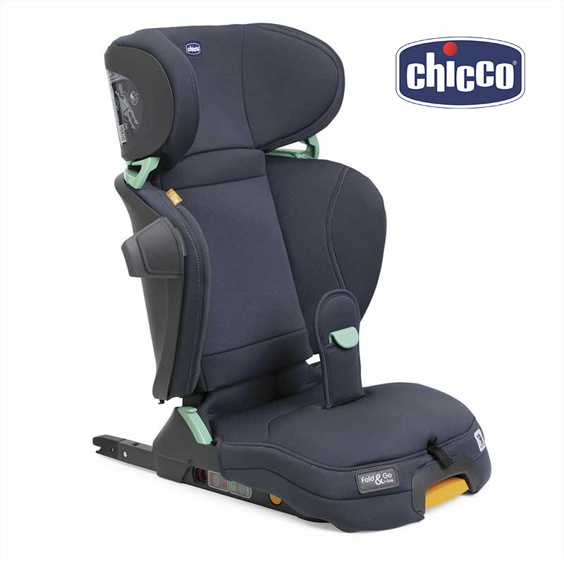 ჩიკო-Chicco-ბავშვის სავარძელი Fold&amp;Go i-Size მელნისფერი (100-150სმ)
