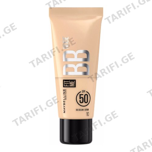 მეიბილაინი - BB კრემი Fit Me 10 SPF50 30მლ