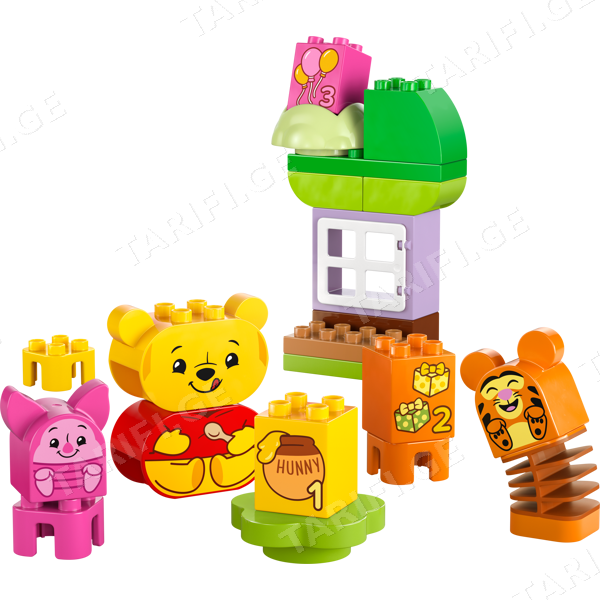ლეგო LEGO CONSTRUCTOR DUPLO DISNEY WINNIE THE POOH S BIRTHDAY PARTY