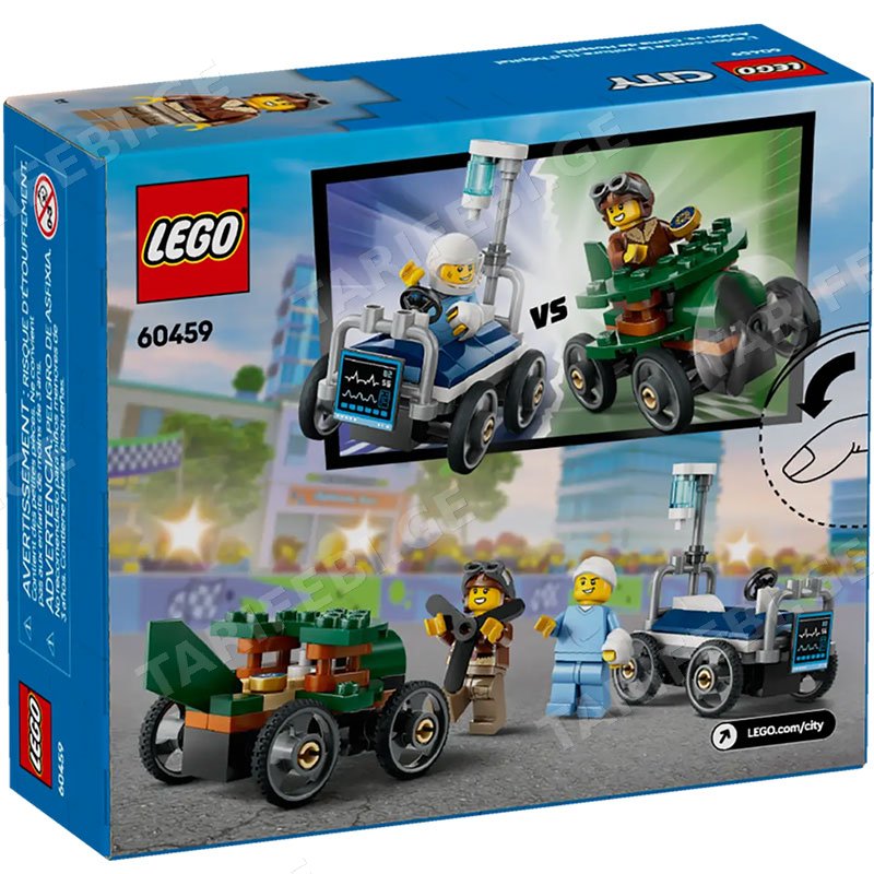ასაწყობი კონსტრუქცია LEGO CONSTRUCTOR CITY AIRPLANE VS. HOSPITAL BED