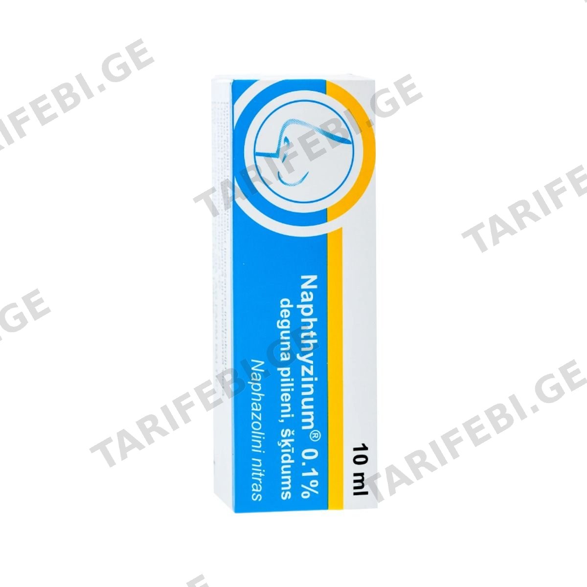 ნაფთიზინი - Naphthyzin ცხვირის წვთები 0.1% 10მლ