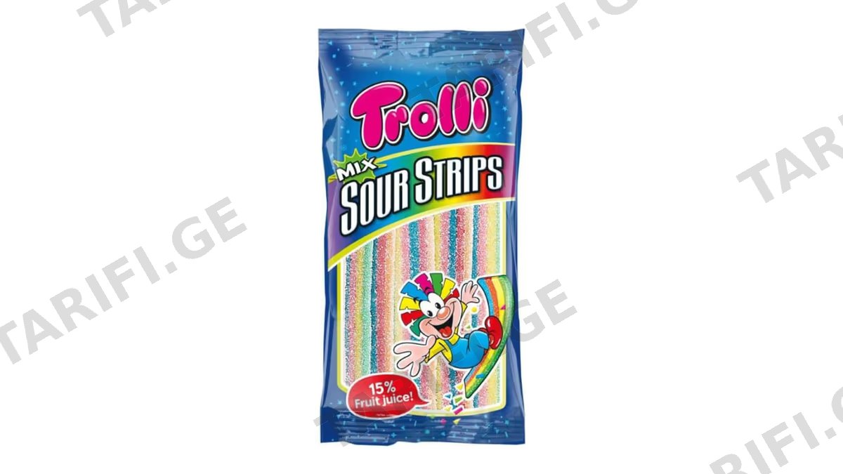 Trolli-ჟელიბონი "მჟავე სტრიპსები მიქსი" 85გრ