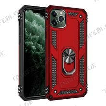 iPhone 11 Pro Sofia Ring Case სილიკონის ქეისი ბეჭდით - წითელი