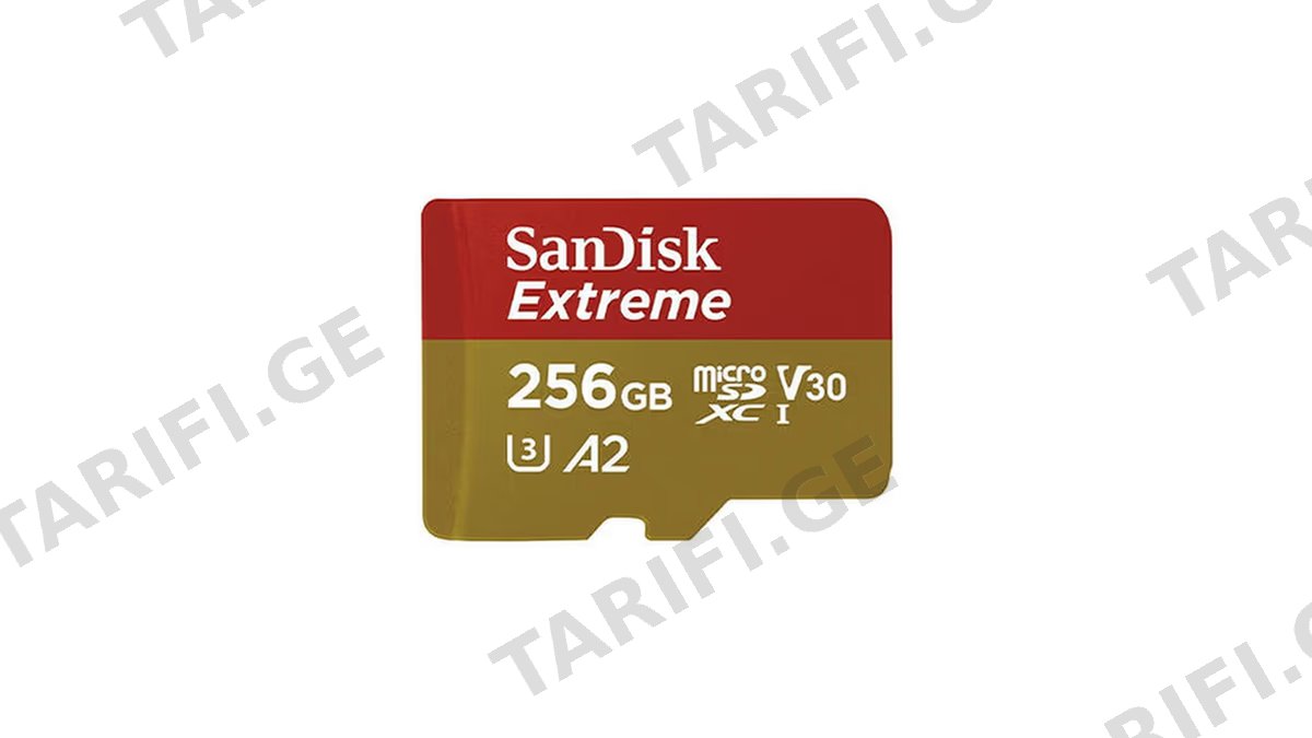 SanDisk 256GB Extreme MicroSDXC UHS-I Card Up to 190MB/s/C V30/4K/A2 SDSQXAV-256G-GN6MN