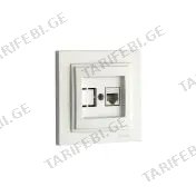 როზეტი ინტერნეტის CAT6 DESPINA white - 102-190005-125