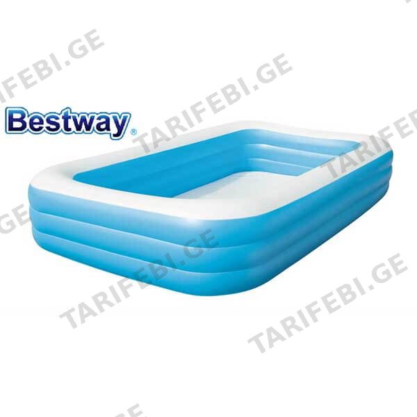 გასაბერი მართკუთხა აუზი BESTWAY 305X183X56-სმ 1161-ლიტრი