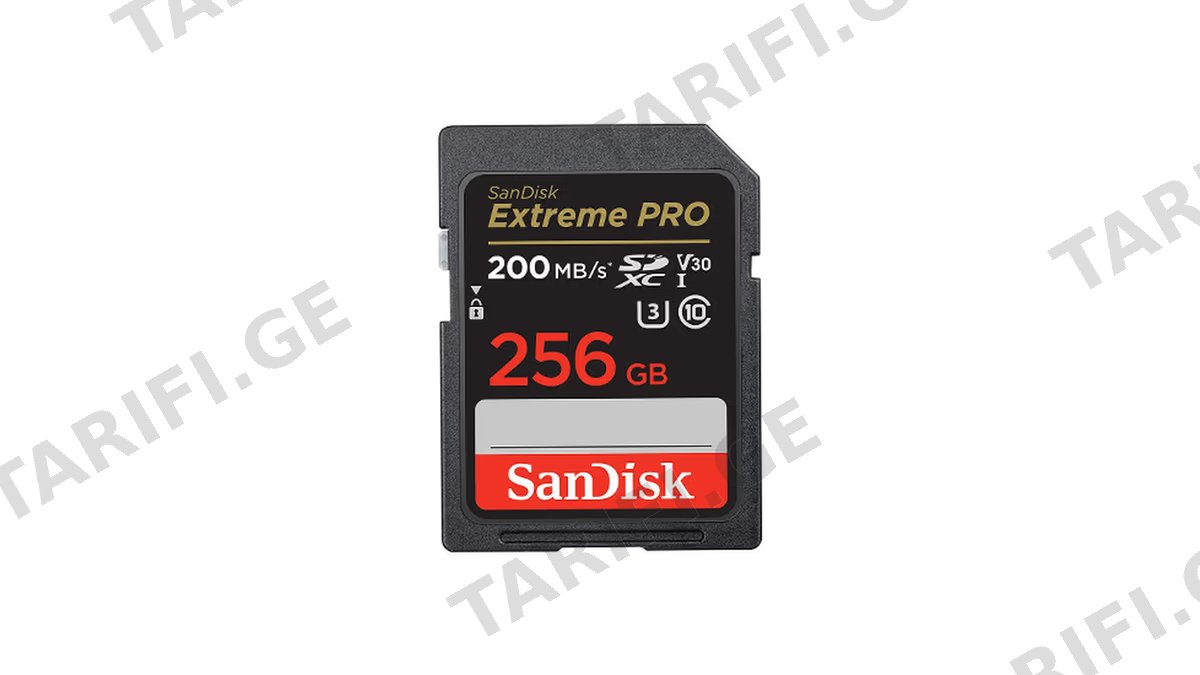 SanDisk 256GB Extreme PRO SD/XC UHS-I Card 200MB/S V30/4K Class 10 SDSDXXD-256G-GN4IN